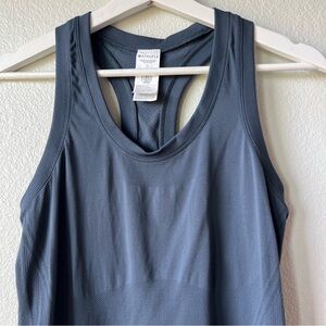 Athleta Racerback Tank Top woman Size S Gray Workout Yoga Running Activewear